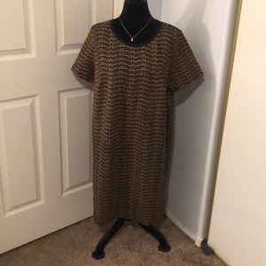 Black and gold dress